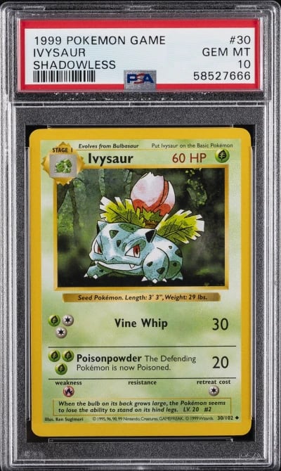 1999 POKEMON GAME SHADOWLESS #30