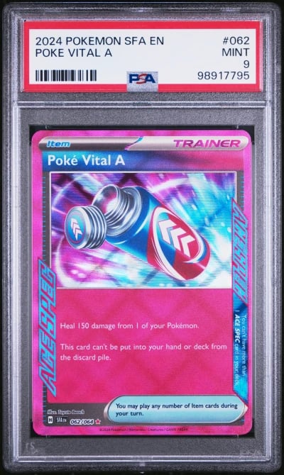 2024 POKEMON SFA EN-SHROUDED FABLE #062 POKE VITAL A PSA 9
