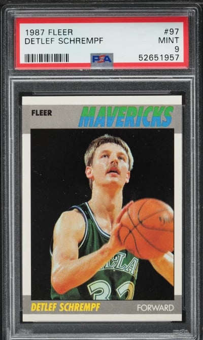 1987 Fleer Basketball Detlef Sch