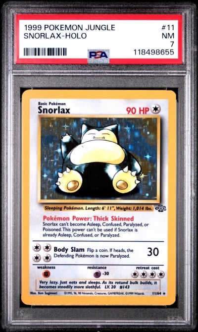 1999 POKEMON JUNGLE #11 SNORLAX-