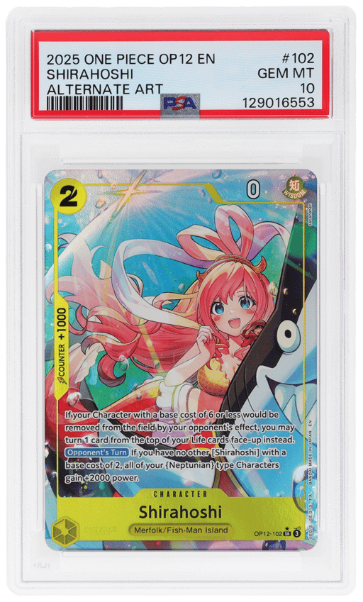 2025 One Piece Legacy of the Master Alternate Art Shirahoshi #102 PSA 10