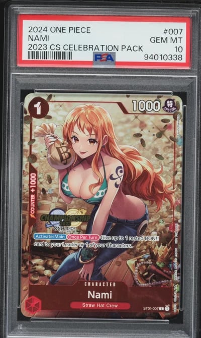 2024 One Piece Championship Celebration Pack Nami #ST01-007 PSA 10 GEM MINT