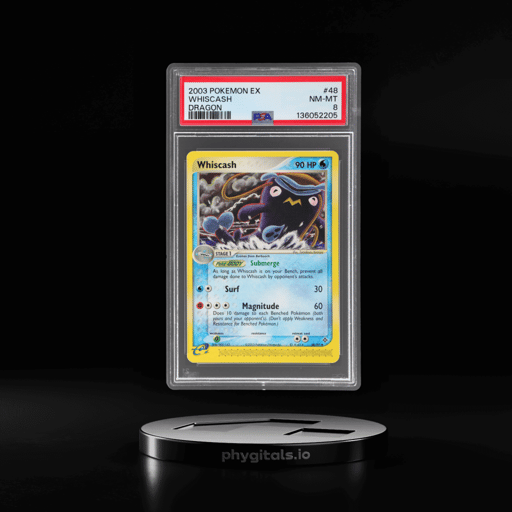 2003 Pokemon Ex Dragon Whiscash #48 PSA 8
