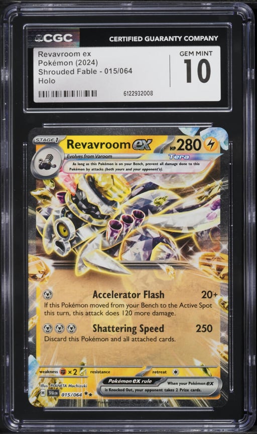2024 Pokemon Japanese SV Shrouded Fable Revavroom ex #15 CGC 10 GEM MINT
