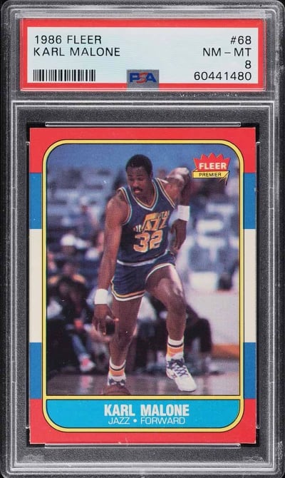 1986 Fleer Basketball Karl Malon