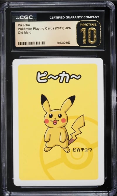 2019 Pokemon Japanese Playing Cards Old Maid Pikachu CGC 10 PRISTINE