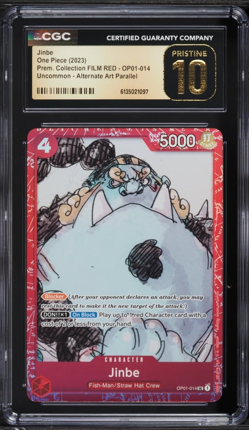2023 One Piece Premium Collection FILM RED Jinbe #OP01-014 CGC 10 PRISTINE