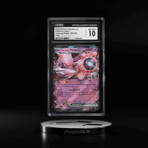 2025 Pokemon Scarlet & Violet Destined Rivals Holo Team Rocket's Mewtwo EX #81 CGC 10 GEM MINT