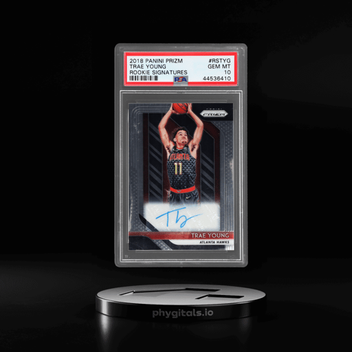 2018 Panini Prizm Rookie Signature Trae Young #RS-TYG PSA 10