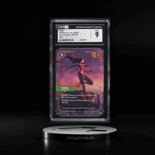 2026 Riftbound League Of Legends LoL Spiritforged Irelia #57 CGC 9 MINT
