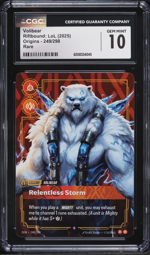 2025 Riftbound League Of Legends LoL Origins Volibear #249 CGC 10 GEM MINT