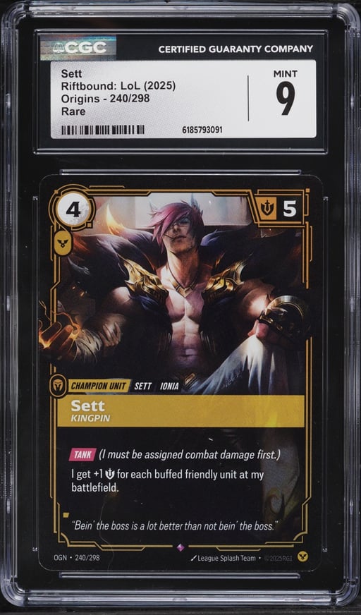 2025 Riftbound League Of Legends LoL Origins Sett #240 CGC 9 MINT