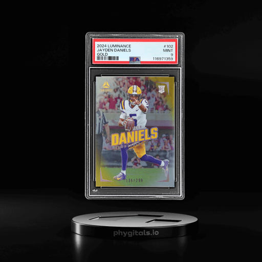 2024 Panini Luminance Gold Jayden Daniels #102 136/299 PSA 9
