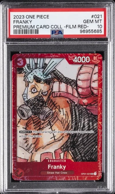 2023 ONE PIECE PREM CARD COLL -ONE PIECE FILM RED- #021 FRANKY PSA 10
