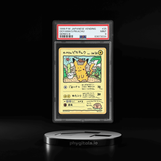 1998 Pokemon Vending Series 3 Japanese Ooyama's Pikachu #025 PSA 9