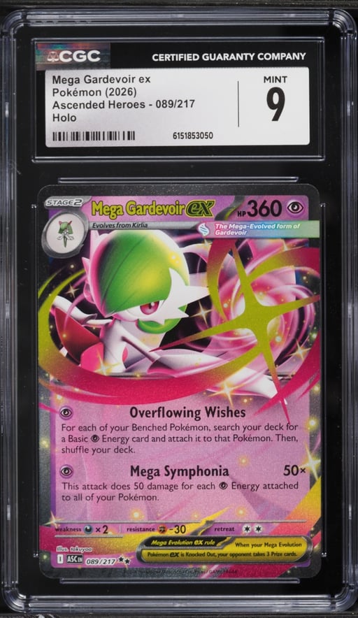 2026 Pokemon Mega Ascended Heroes Holo Mega Gardevoir EX #89 CGC 9 MINT