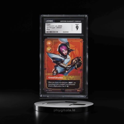 2026 Riftbound League Of Legends LoL Spiritforged Fiora #205 CGC 9 MINT