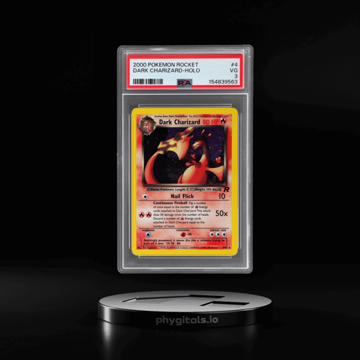 2000 Pokemon Team Rocket Holo Dark Charizard #4 PSA 3