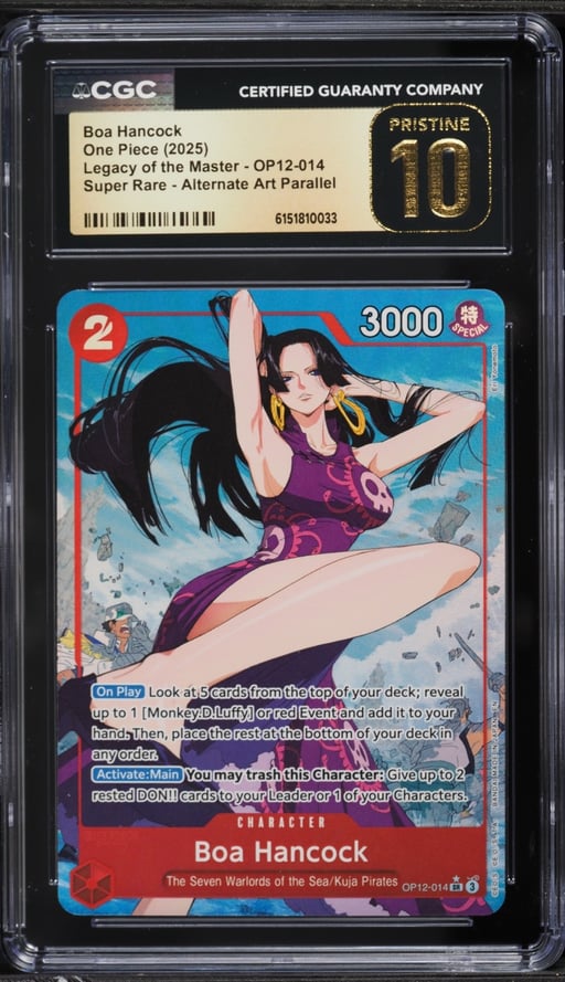 2025 One Piece Legacy Of The Master Alt Art Boa Hancock #OP12-014 CGC 10 PRISTINE