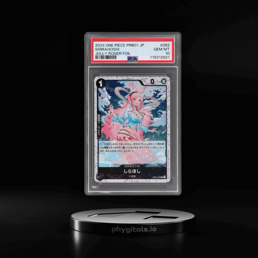 2024 One Piece the Best Premium Booster Japanese Jolly Roger Foil Shirahoshi #82 PSA 10