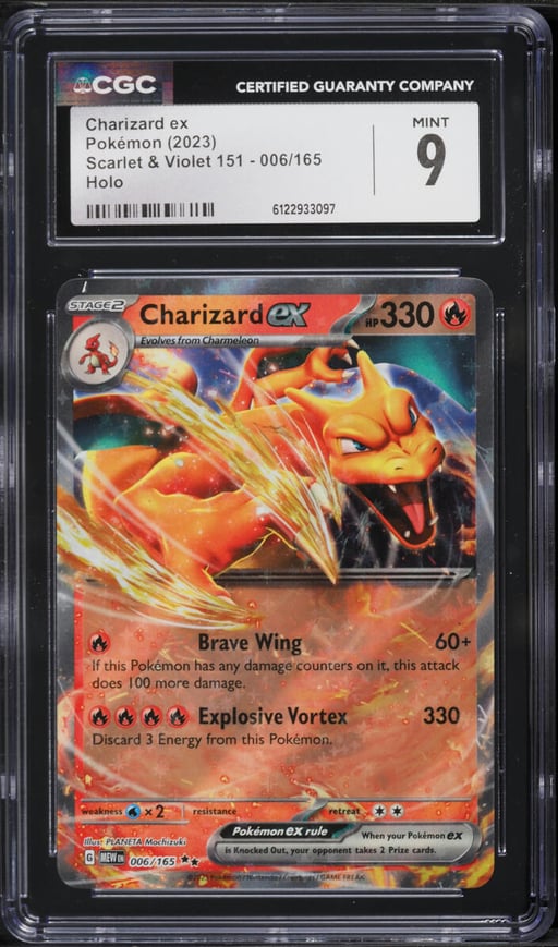2023 Pokemon Scarlet & Violet 151 Holo Charizard ex #6 CGC 9 MINT