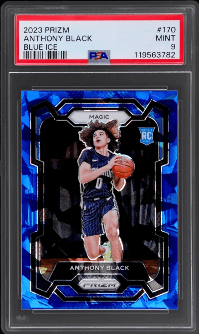 2023 Panini Prizm Blue Ice Anthony Black #170 115/125 PSA 9