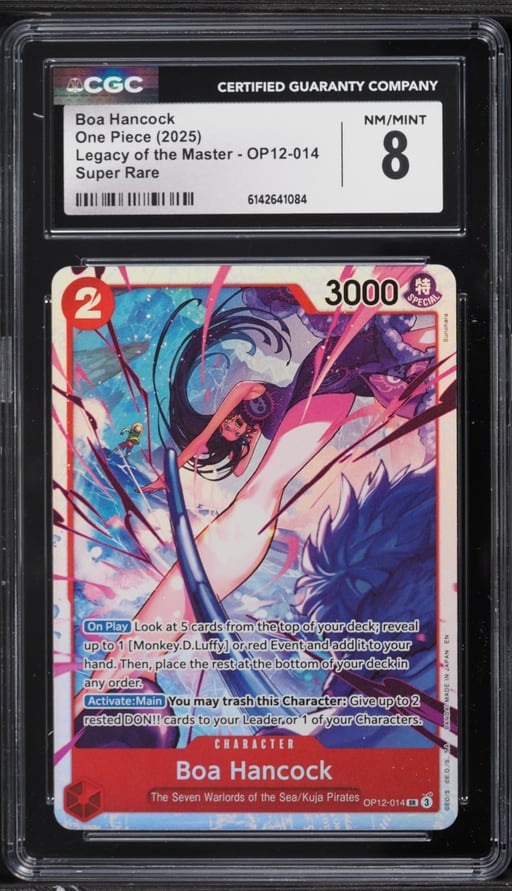 2025 One Piece Japanese Legacy Of The Master SR Boa Hancock #OP12-014 CGC 8 NM-MT