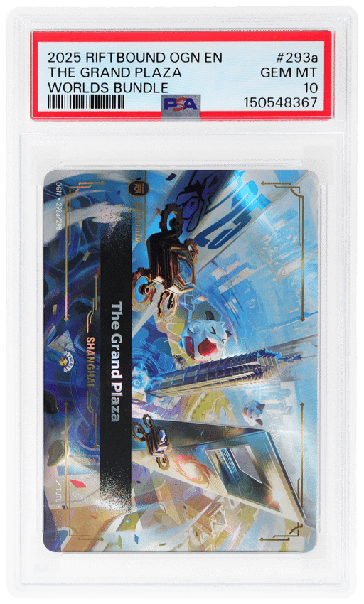 2025 Riftbound League of Legends Origins Worlds Bundle Shanghai the Grand Plaza #293a PSA 10