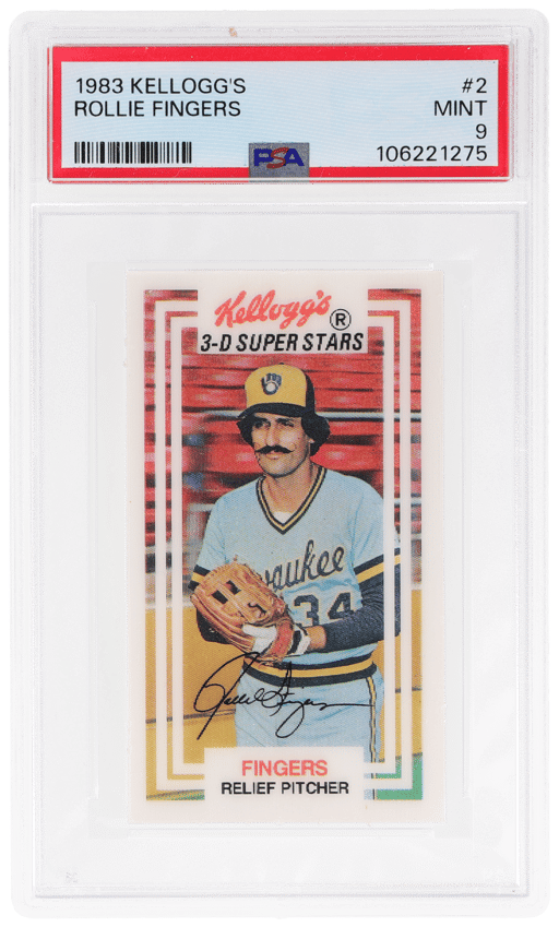 1983 Kellogg's Rollie Fingers #2 PSA 9