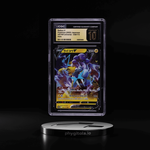 2022 Pokemon Japanese Sword & Shield VSTAR Universe Alt Art Raikou V #38 CGC 10 PRISTINE
