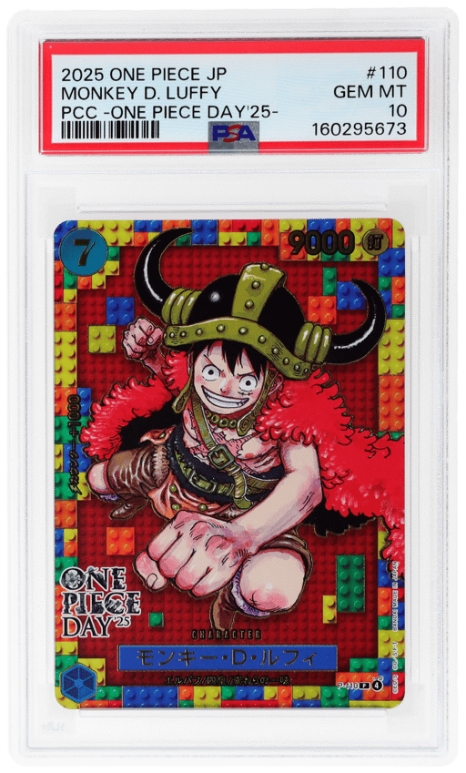 2025 One Piece Premium Collection Japanese One Piece Day Monkey D. Luffy #P110 PSA 10