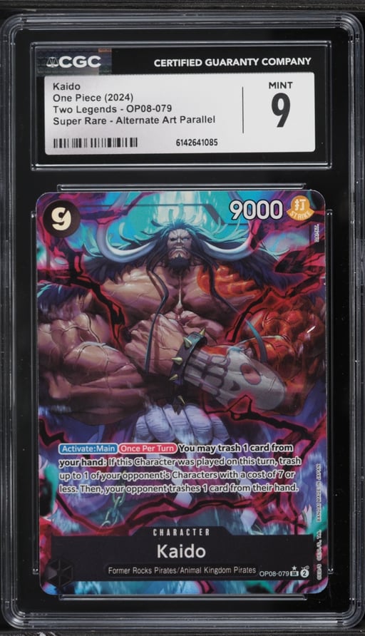 2024 One Piece Two Legends Alt Art Parallel SR Kaido #OP08-079 CGC 9 MINT