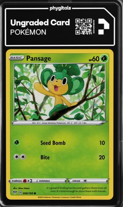 2020 Pansage Darkness Ablaze #006