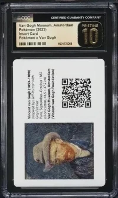 2023 Pokemon X Van Gogh Museum Amsterdam Insert Card CGC 10 PRISTINE