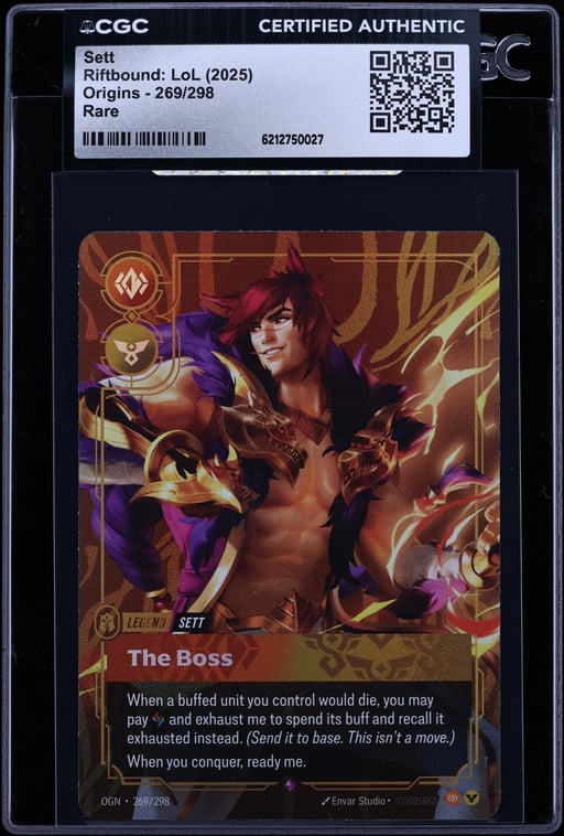 2025 Riftbound League Of Legends LoL Origins Sett #269 CGC AUTH