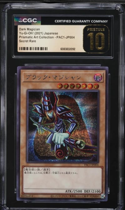2021 Yu-Gi-Oh! Japanese PAC Secret Rare Dark Magician #PAC1-JP004 CGC 10