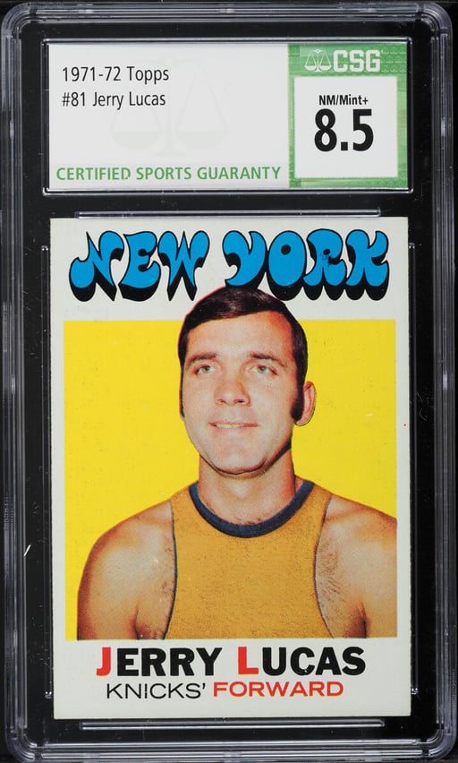 1971 Topps Basketball Jerry Lucas #81 CSG 8.5 NM-MT+