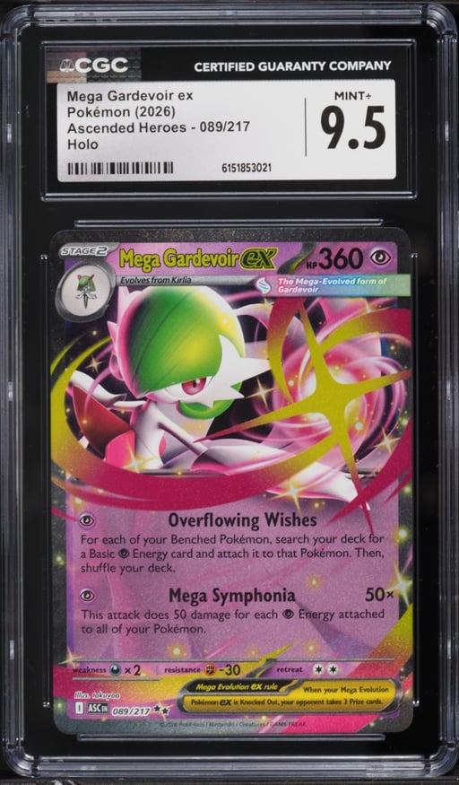 2026 Pokemon Mega Ascended Heroes Holo Mega Gardevoir EX #89 CGC 9.5 MINT+
