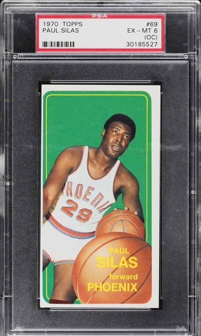 1970 Topps Basketball Paul Silas #69 PSA 6(oc) EXMT