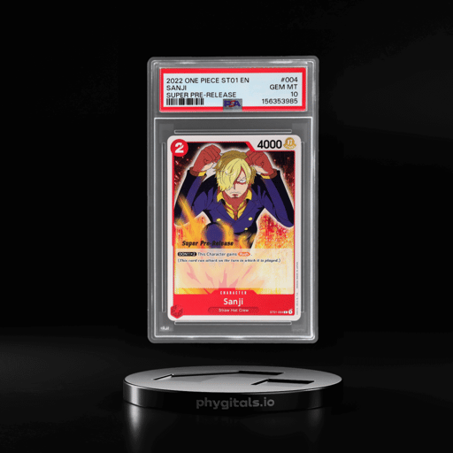 2022 One Piece Straw Hat Crew Super Prerelease Sanji #ST01-004 PSA 10