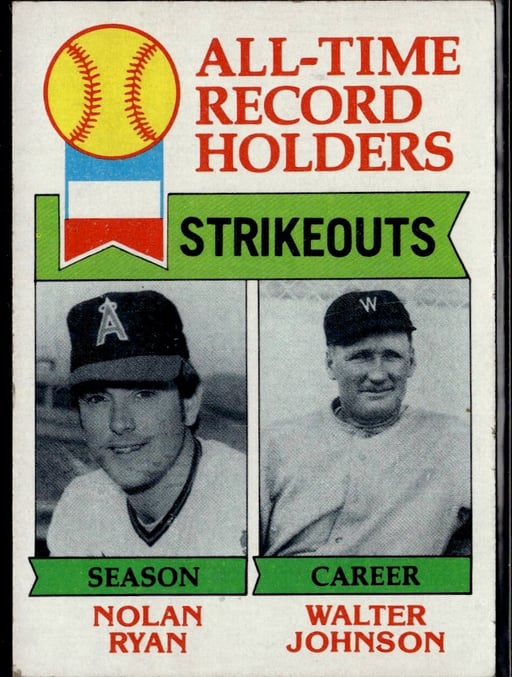 1979 Nolan Ryan #417 All-Time Record Holders