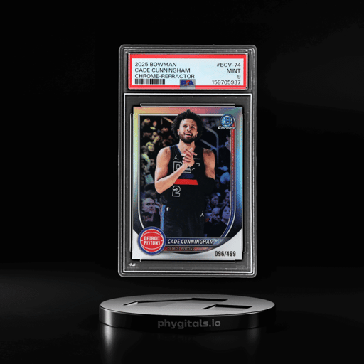 2025 Bowman Chrome Refractor Cade Cunningham #BCV-74 96/499 PSA 9