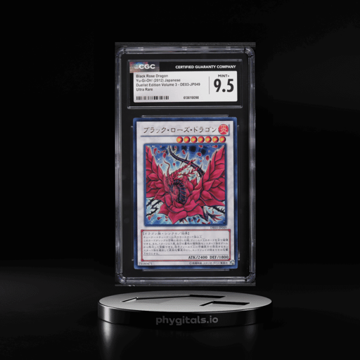 2012 Yu-Gi-Oh! Japanese Duelist Edition Vol. 3 Ultra Rare Black Rose Dragon #DE03-JP049 CGC 9.5