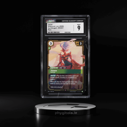 2026 Riftbound League Of Legends Spiritforged Janna #053 CGC 9 MINT