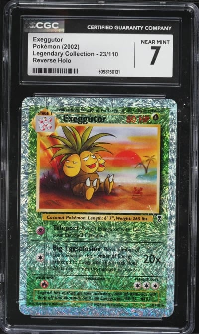 2002 Pokemon Legendary Collection Reverse Holo Exeggutor #23 CGC 7 NRMT