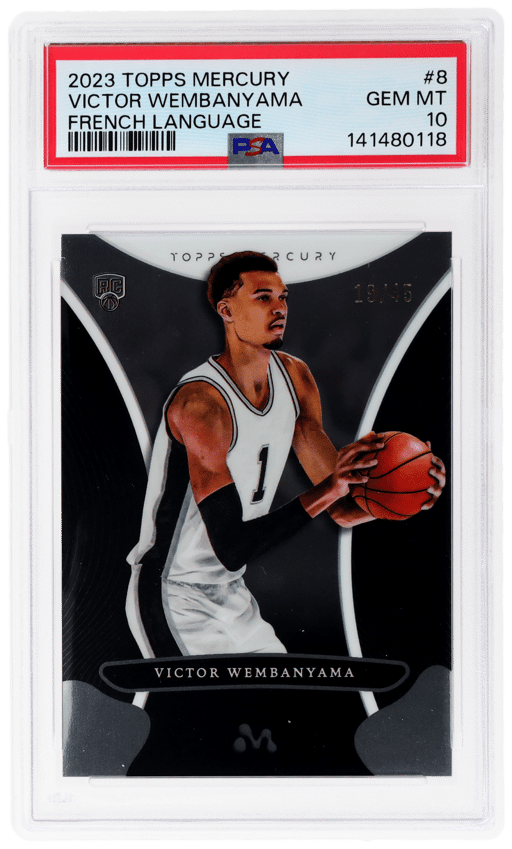 2023 Topps Mercury French Language Victor Wembanyama #8 19/45 PSA 10