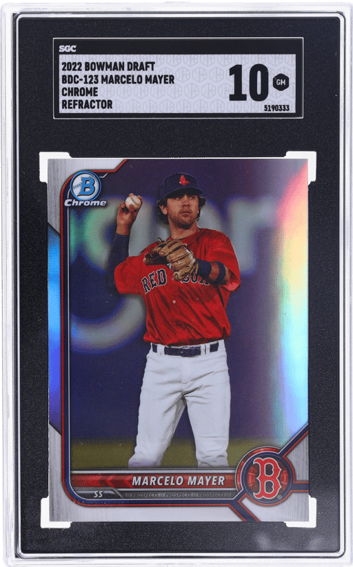 2022 Bowman Draft Chrome Refractor Marcelo Mayer #BDC-123 SGC 10