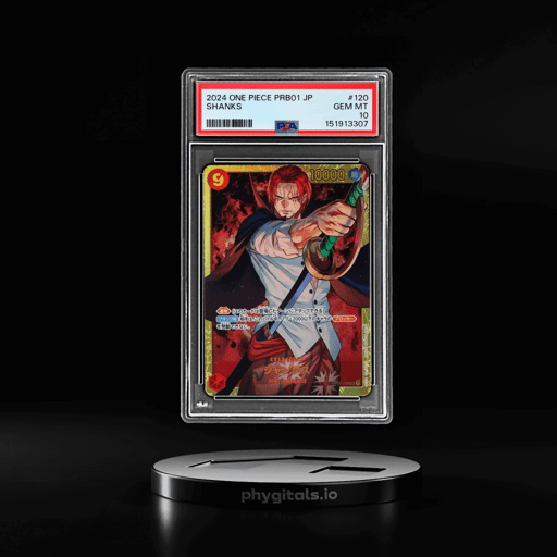 2024 One Piece the Best Premium Booster Japanese Secret Shanks #OP01120 PSA 10
