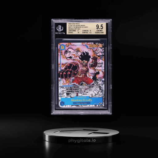 2025 One Piece A Fist Of Divine Speed SEC Manga Alt Art Monkey D. Luffy #OP11-118 BGS 9.5 GEM