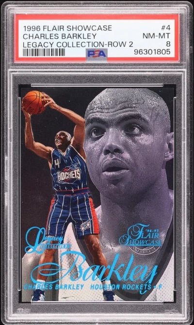 1996 Flair Showcase Legacy Collection Row 2 Charles Barkley /150 #4 PSA 8 NM-MT